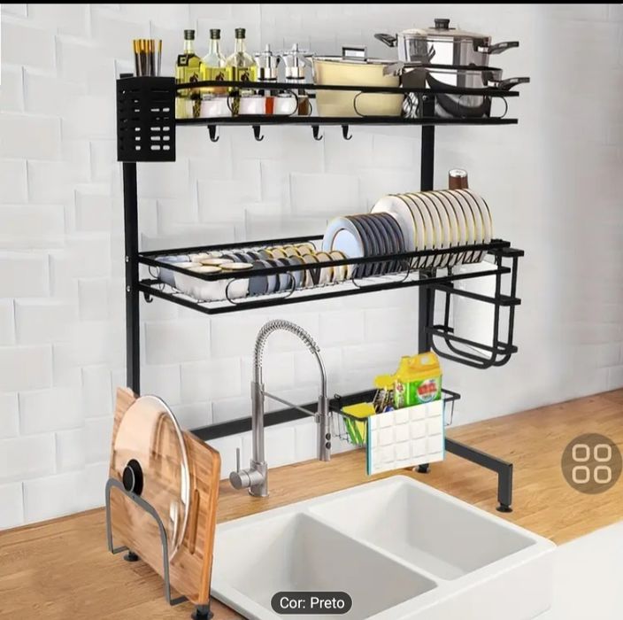 Nova Prateleira de secagem de talheres Prateleira de cozinha Copo Orga