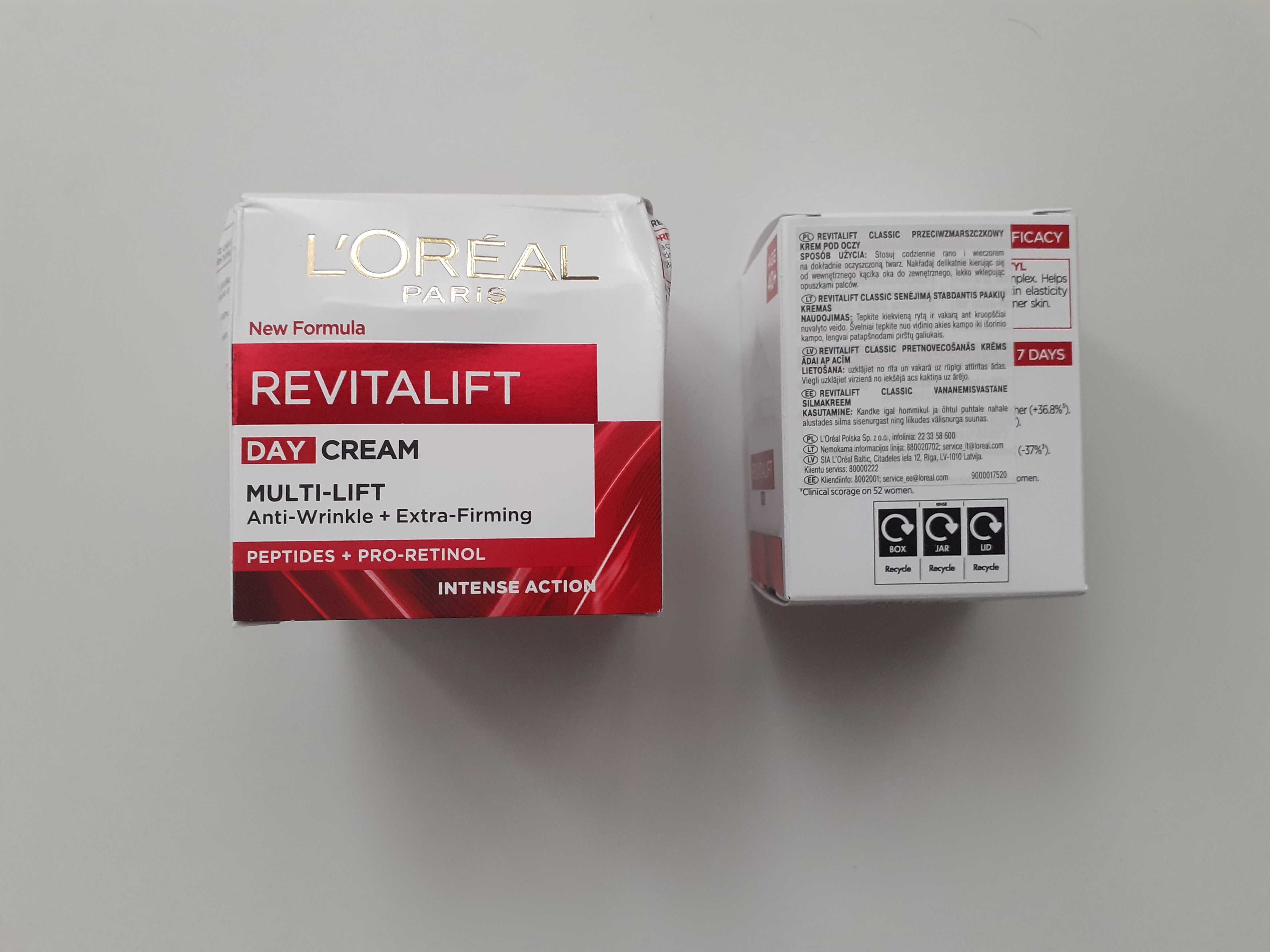 L'Oreal Revitalift 2 kremy przeciwzmarszczkowe - na dzień i pod oczy
