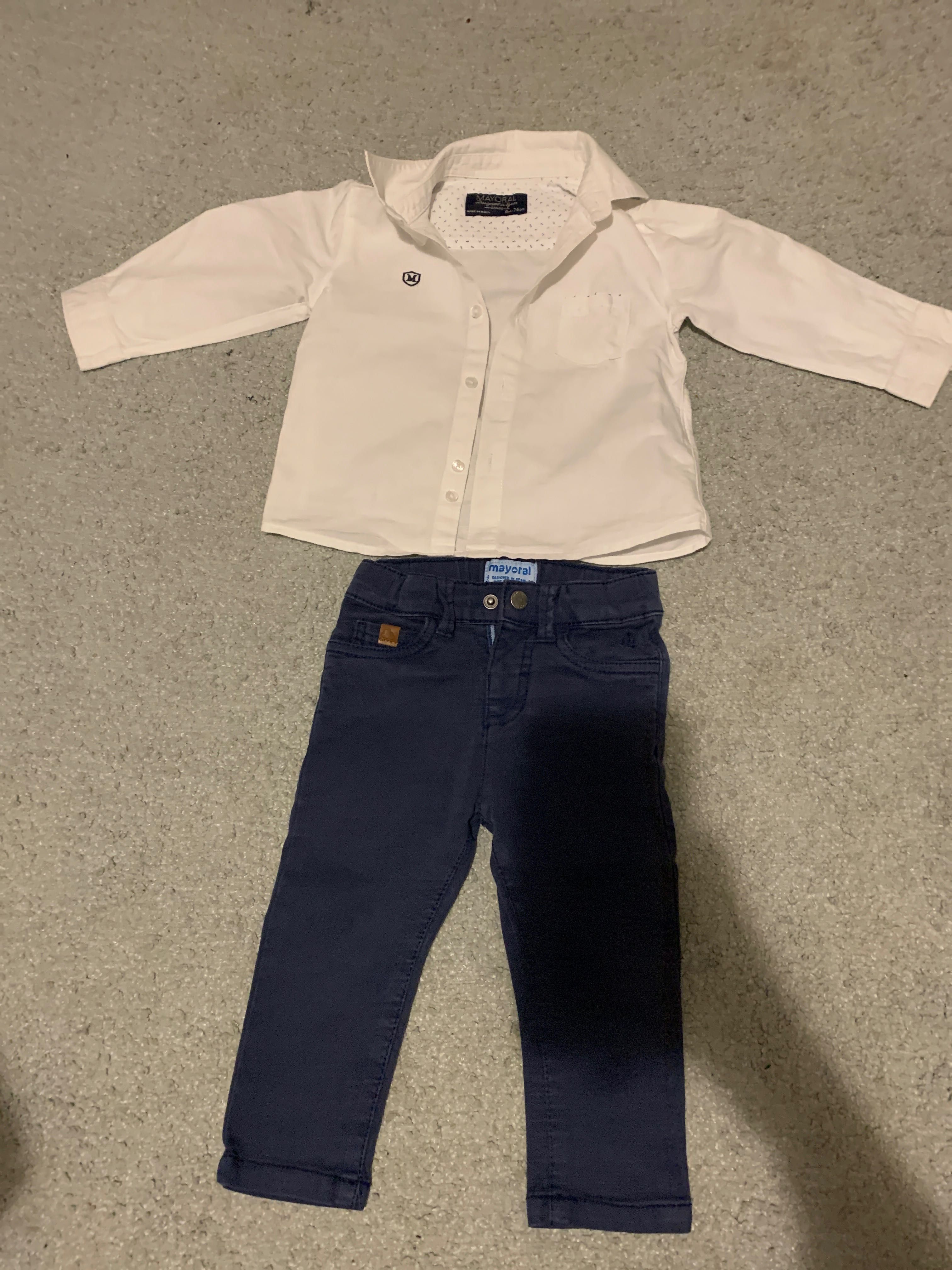 Koszula i spodnie dla chłopca Mayoral 9 mięs 74 cm