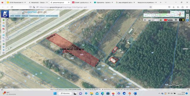 Kielce działka budowlana 2276 m2 nr 16/6 obręb 0002 Kielce