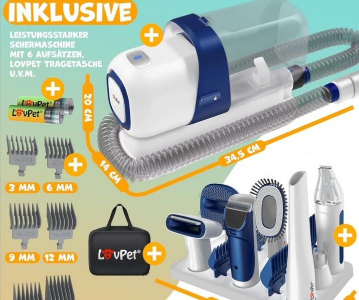 LOVPET Premium 7in1 Zestaw do pielęgnacji zwierząt M66