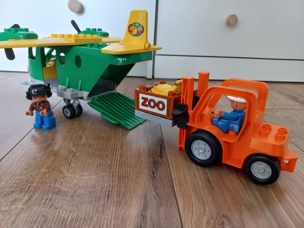 Lego duplo 5594 samolot transportowy wózek widłowy