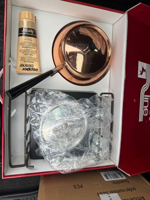 Сотейник медный с подгревом  на 2 литра