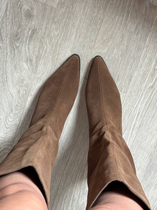 Сапоги , чоботи , ботфорти замшеві