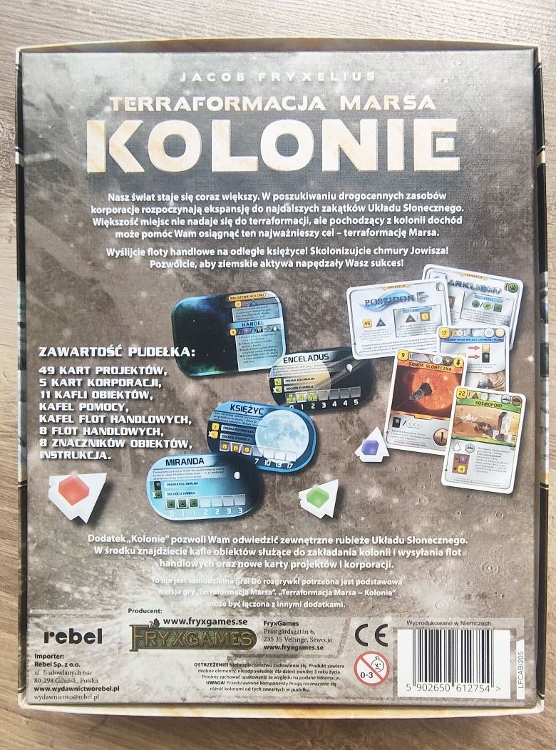 Terraformacja Marsa + Kolonie + 2 plansze gracza
