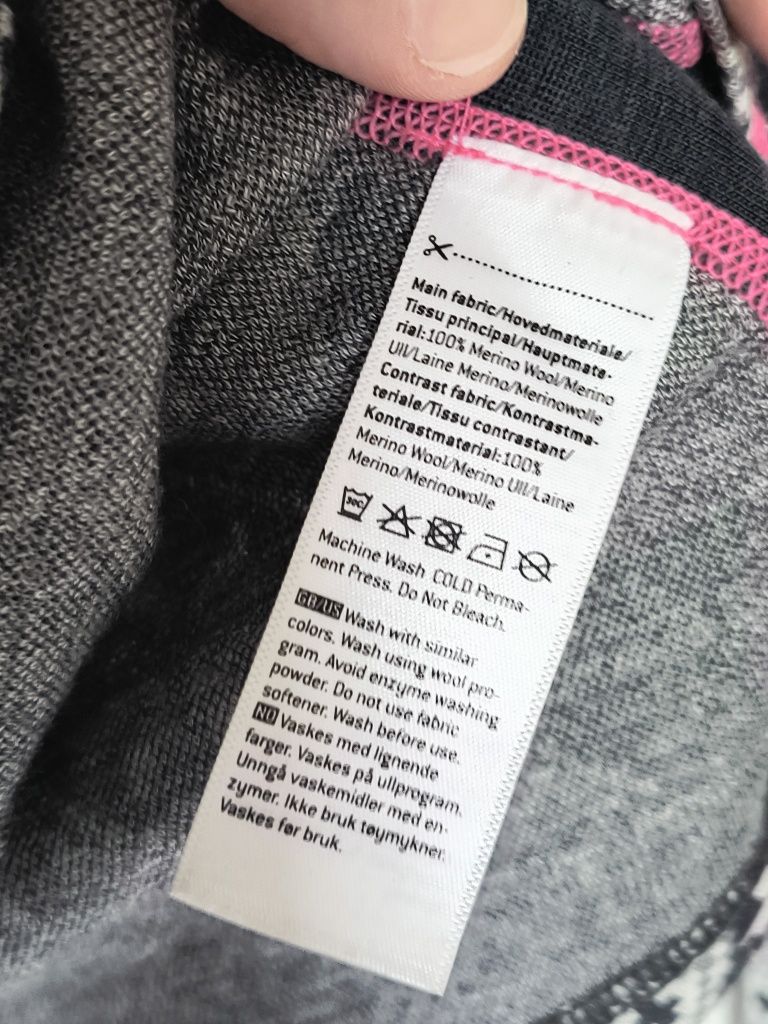 Bluzka z wełny merino Kari Traa M góry turystyka