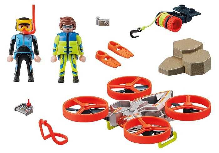 Mergulhador com drone Playmobil NOVO