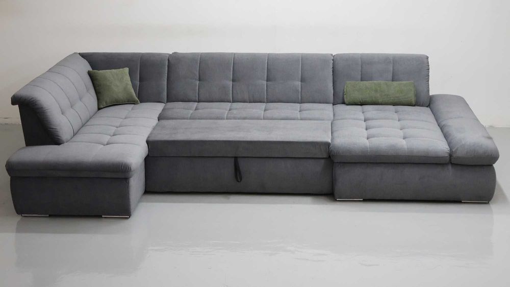 TGP Nowy narożnik Wielkie niemieckie U funkcja spania rogówka kanapa