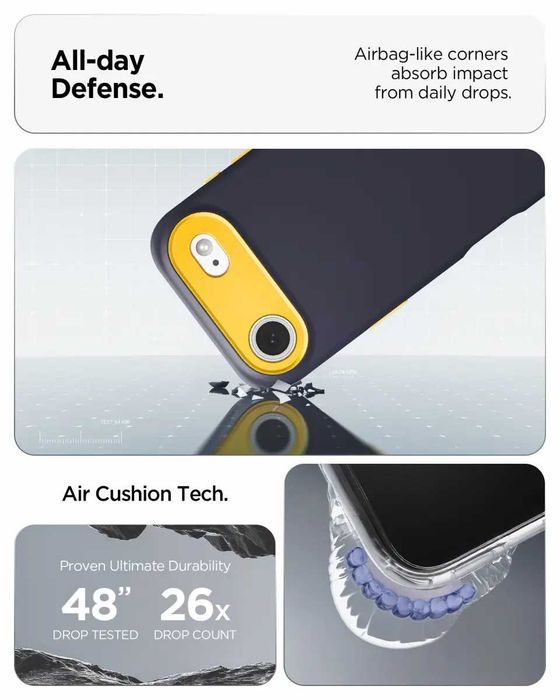 Чехол Spigen Nano Pop MagFit для iPhone Air Blueberry Navy