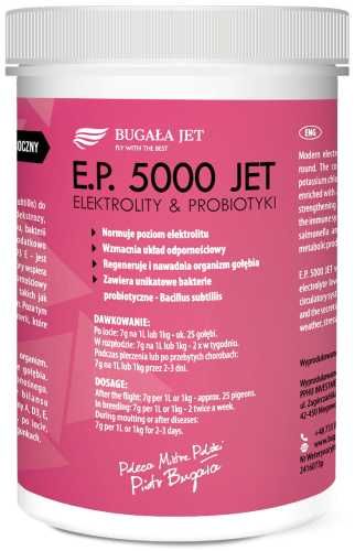 Bugała JET E.P 5000 - Elektrolity & Probiotyki (400g) dla gołębi