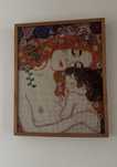 Obraz - haft krzyżkowy - Klimt „Matka z dzieckiem”