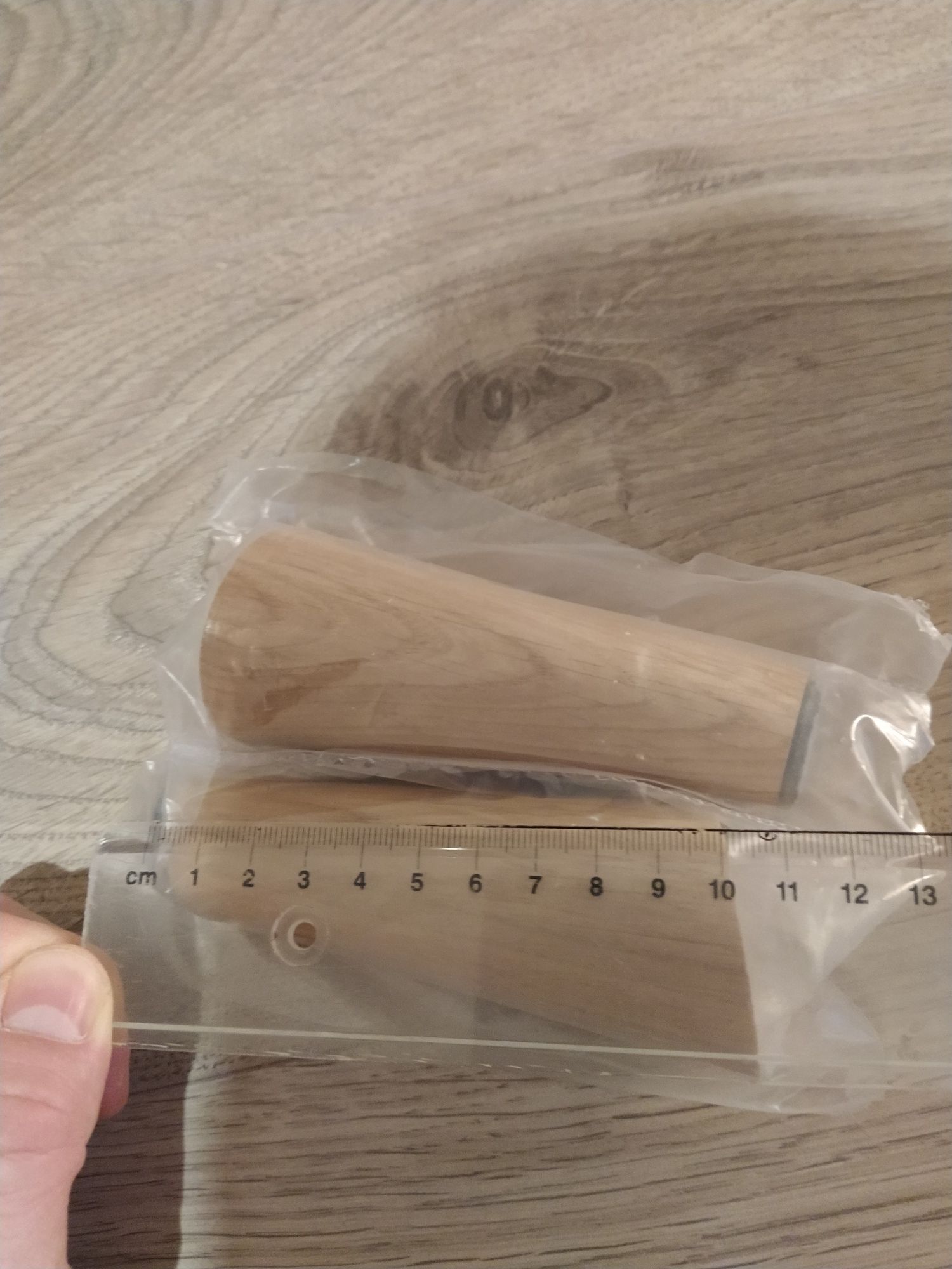 Nóżki drewniane pochyłe 10cm NOWE zapakowane - 2szt