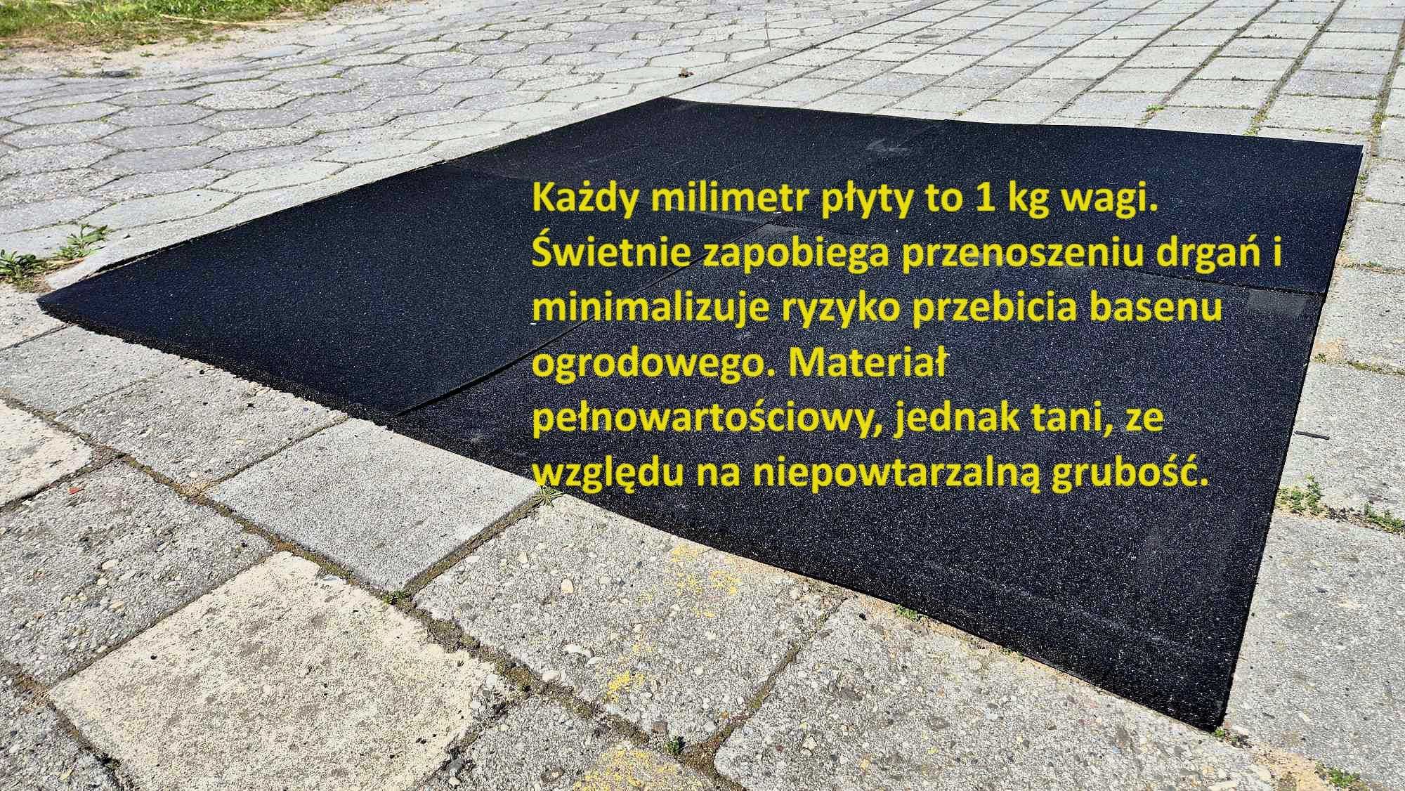 Podłoga Gumowa Maty Płyty Warsztat Garaż Ogród Basen Siłownia
