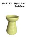 Ceramiczny świecznik jasno zielony nr.8143
