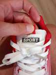 Buty sporotwe czerwone rozmiar38