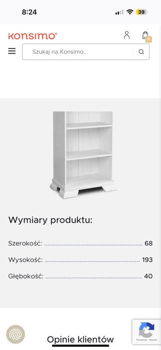 Regal Imperio - (biurko kanapa do kompletu)