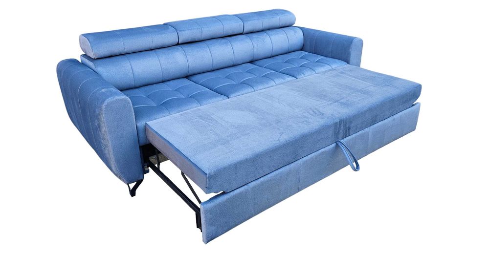 Sofa kanapa pikowana, wygodna, rozkładana, sprężyny, NA WYMIAR