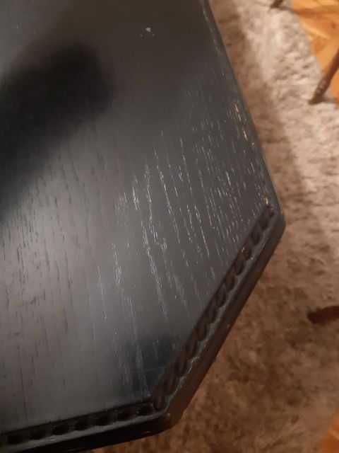 Stół drewniany rozkładany czarny 110x230