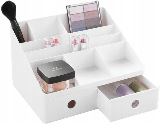 InterDesign Linus Organizer na biurko z szufladami BIAŁY