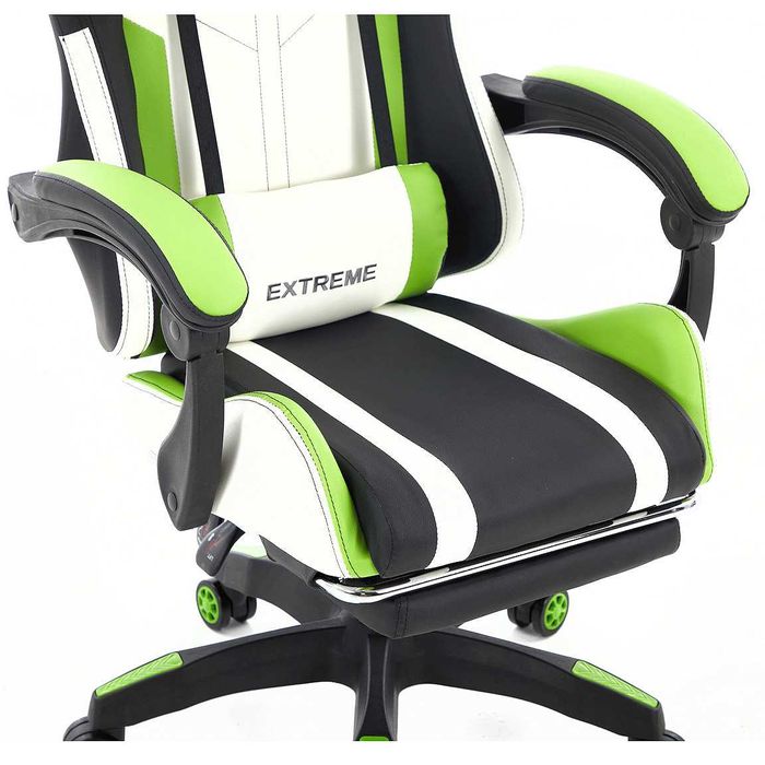 Fotel Gamingowy Extreme R1 Green - Jakość i Styl, które cię Zachwycą