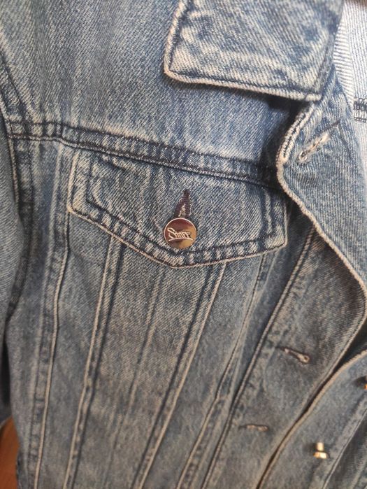 Джинсовый пиджак,Украинского бренда Staff!Размер xs.