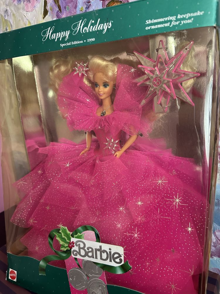 Barbie Happy Holidays 1990 1991 колекційна лялька Барбі Святкова кукла