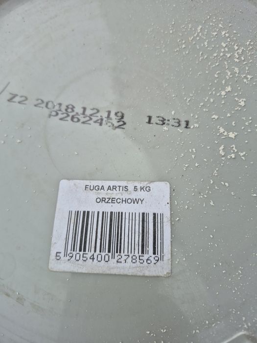 Nowa fuga 5kg srebrny szary orzech