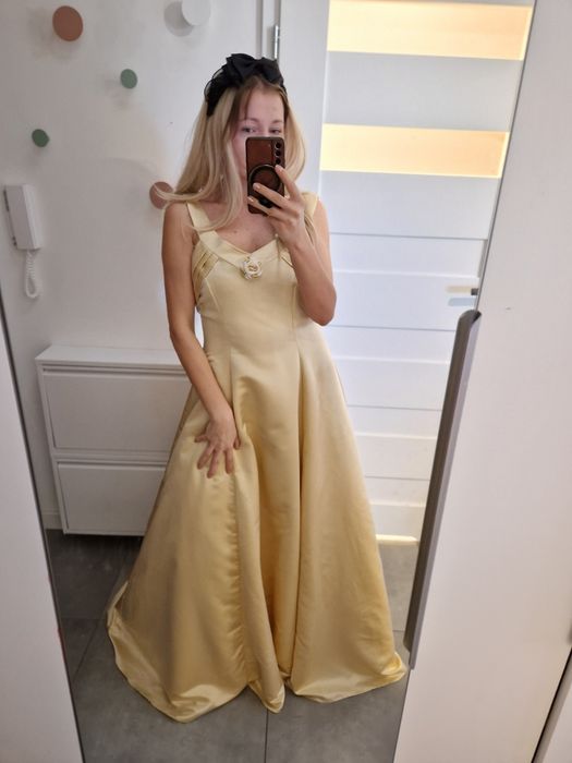 Ronald Joyce 44 2xl vintage długa sukienka suknia balowa slubna księżn