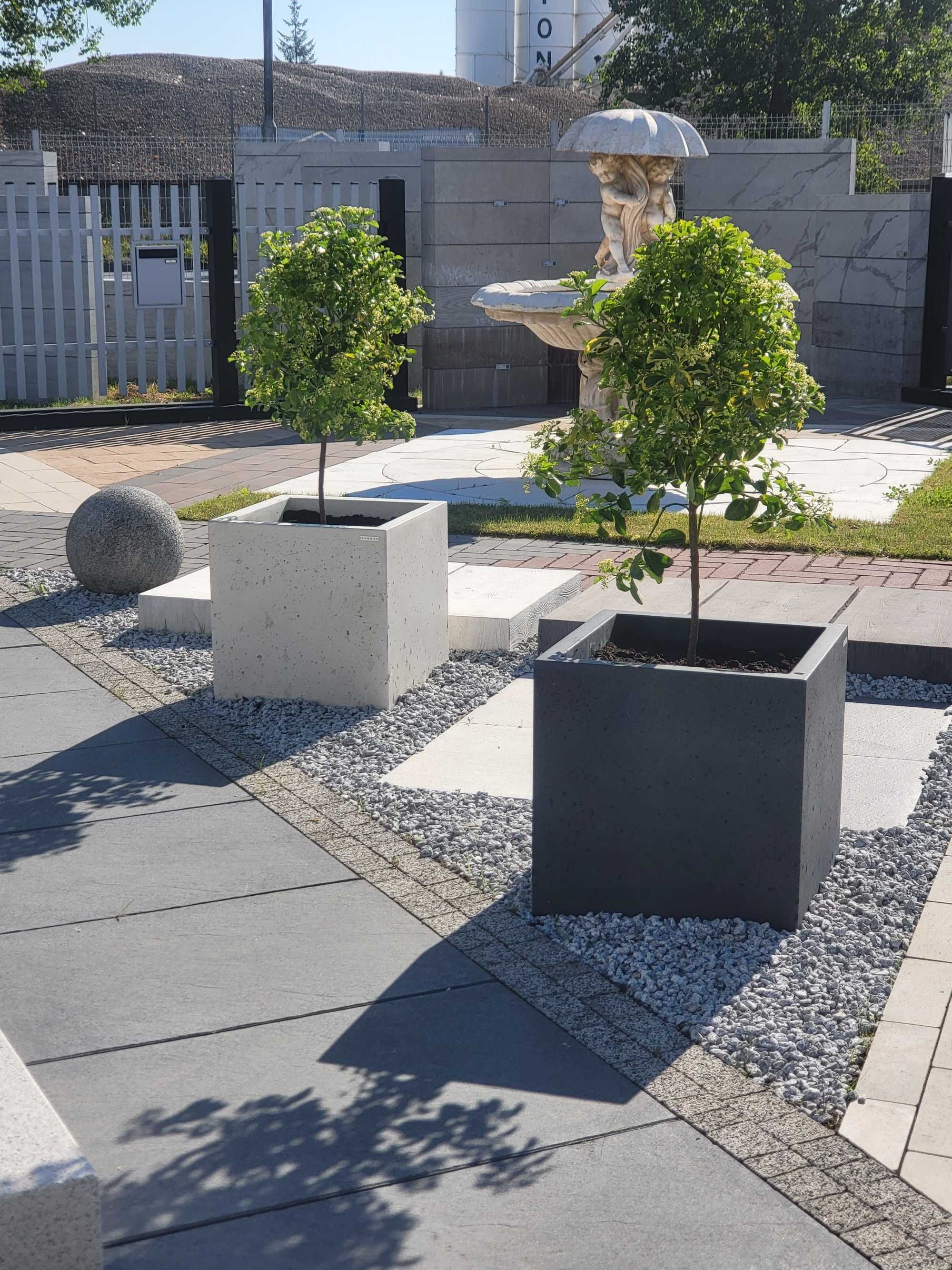Donica betonowa 50x50x50 cm, beton architektoniczny PRODUCENT!