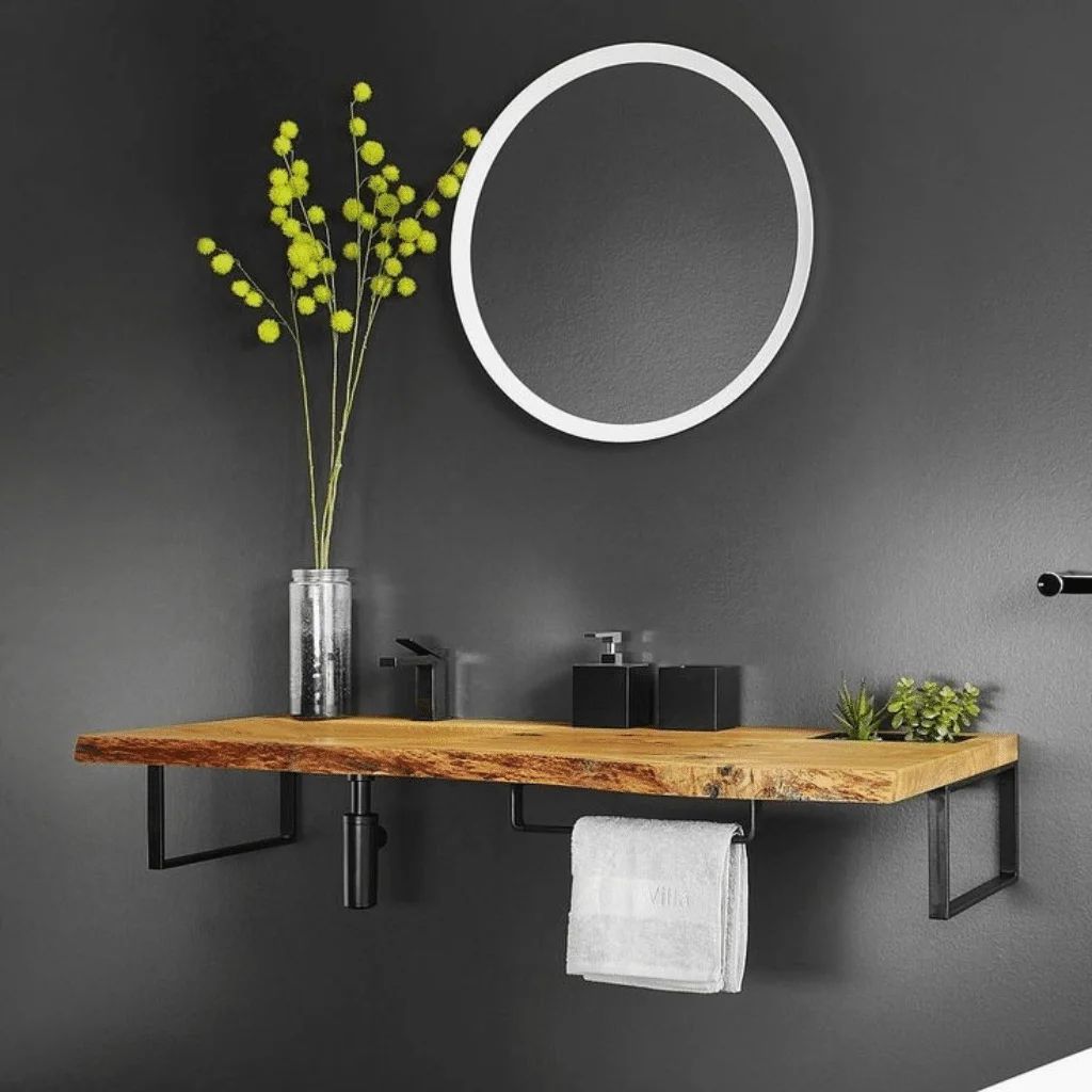Meble na wymiar ! Blat pod umywalkę Loft Vintage Dębowy