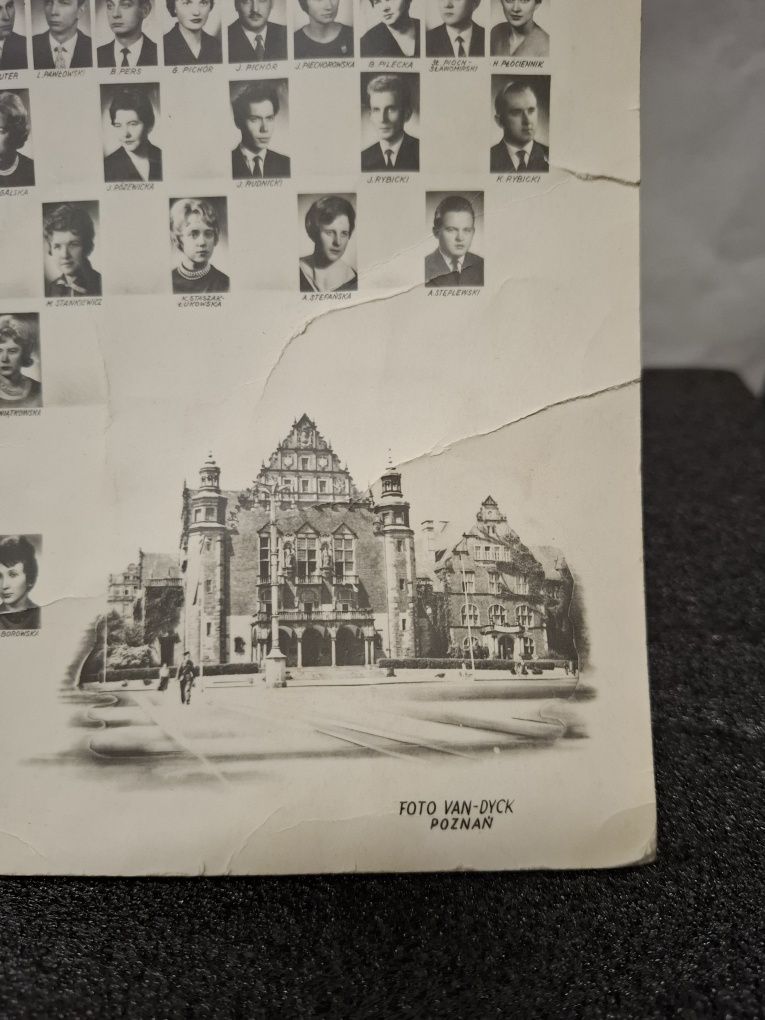 Absolwenci i profesorowie Akademia Medyczna w Poznaniu 1956r