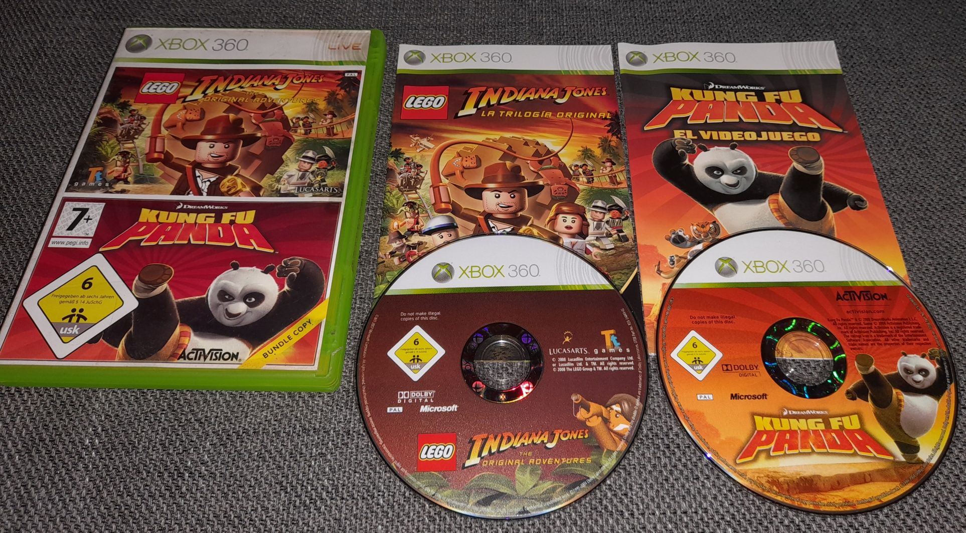 Jogo Xbox360 Lego Indiana Jones e Kung Fu Panda