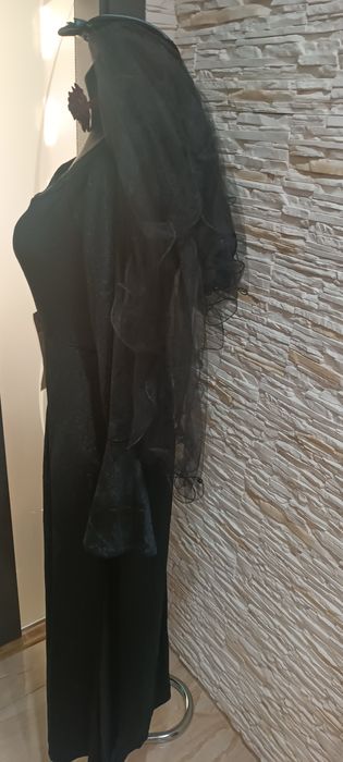 Strój pani Adams Motricia, przebranie halloweenowe dla kobiety,r.L