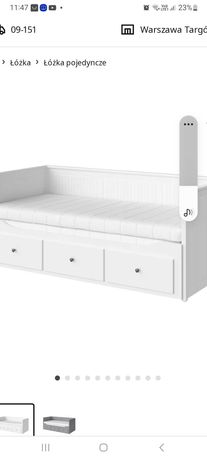 Łóżko hemnes Ikea białe