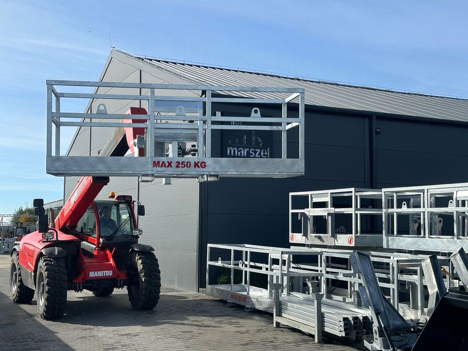 nowe kosz narzędziowy wysokościowy platforma robocza manitou jcb merlo bobcat wózek widłowy dzwig producent Marszel.pl  nowe kosz narzędziowy wysokościowy platforma robocza manitou jcb merlo