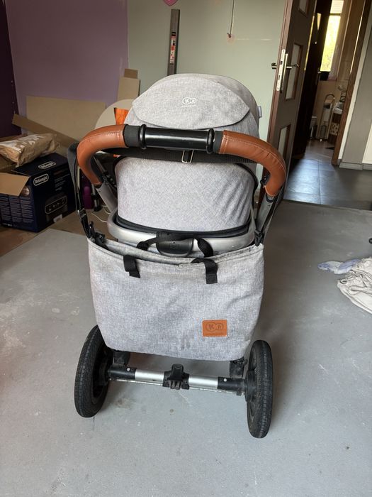 Wózek niemowlęcy kinderkraft veo 2w1 spacerówka gondola adaptery