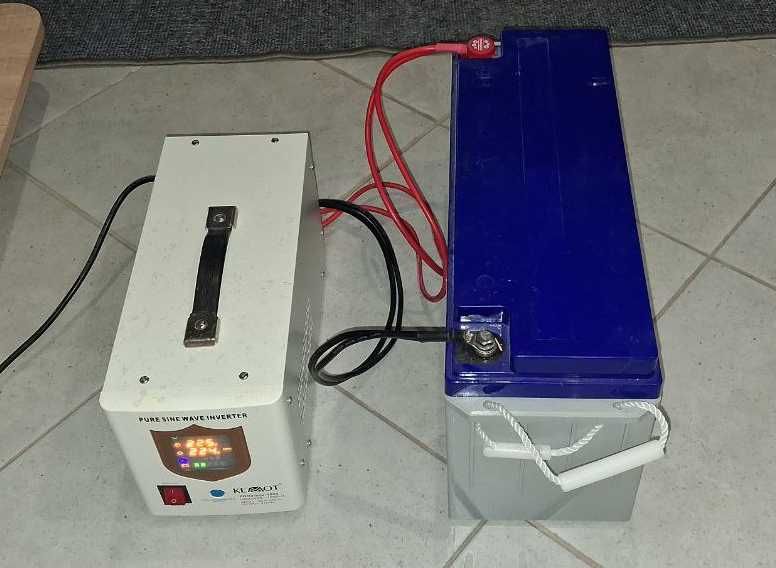 Комплект АКБ JDG-12-150 AGM та інвертор Volt Polska Sinus PRO 1000 Б/У