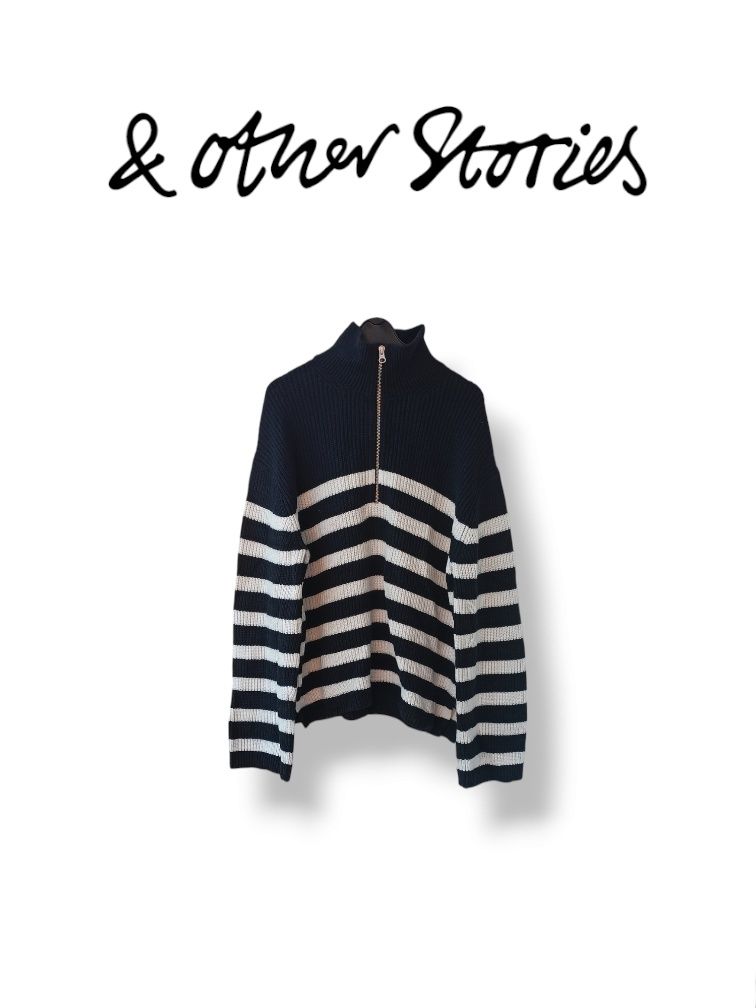 Wełniany sweter w paski & Other Stories r.Xs