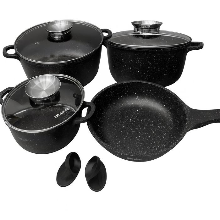 Набор кухонной посуды Bellmax BM-120 Черный, Оплата при получении