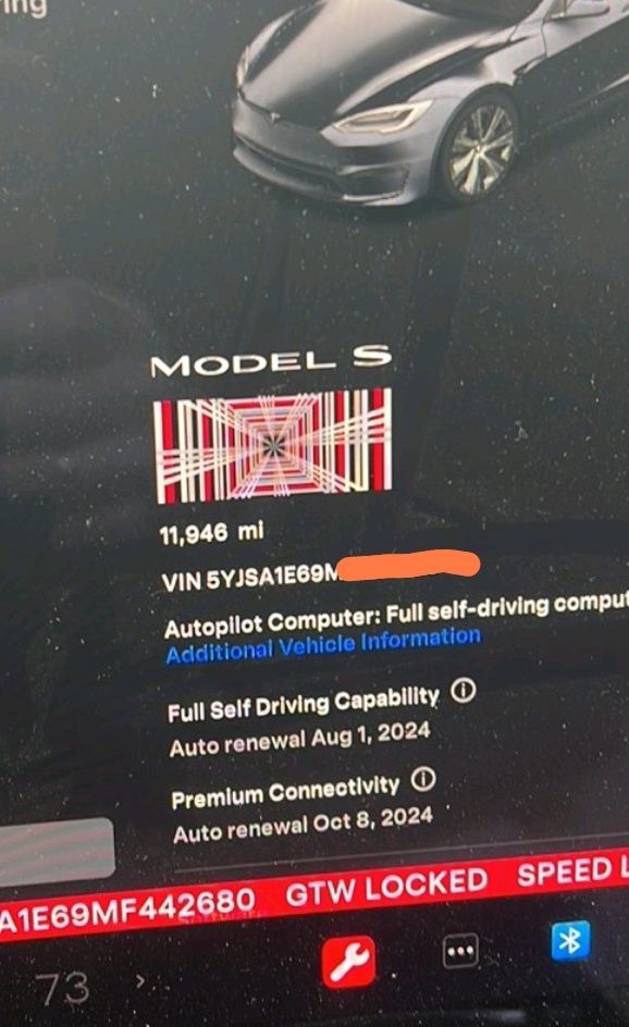 MCU Tesla model S Plaid сертифікати блок автопилота мсу управління