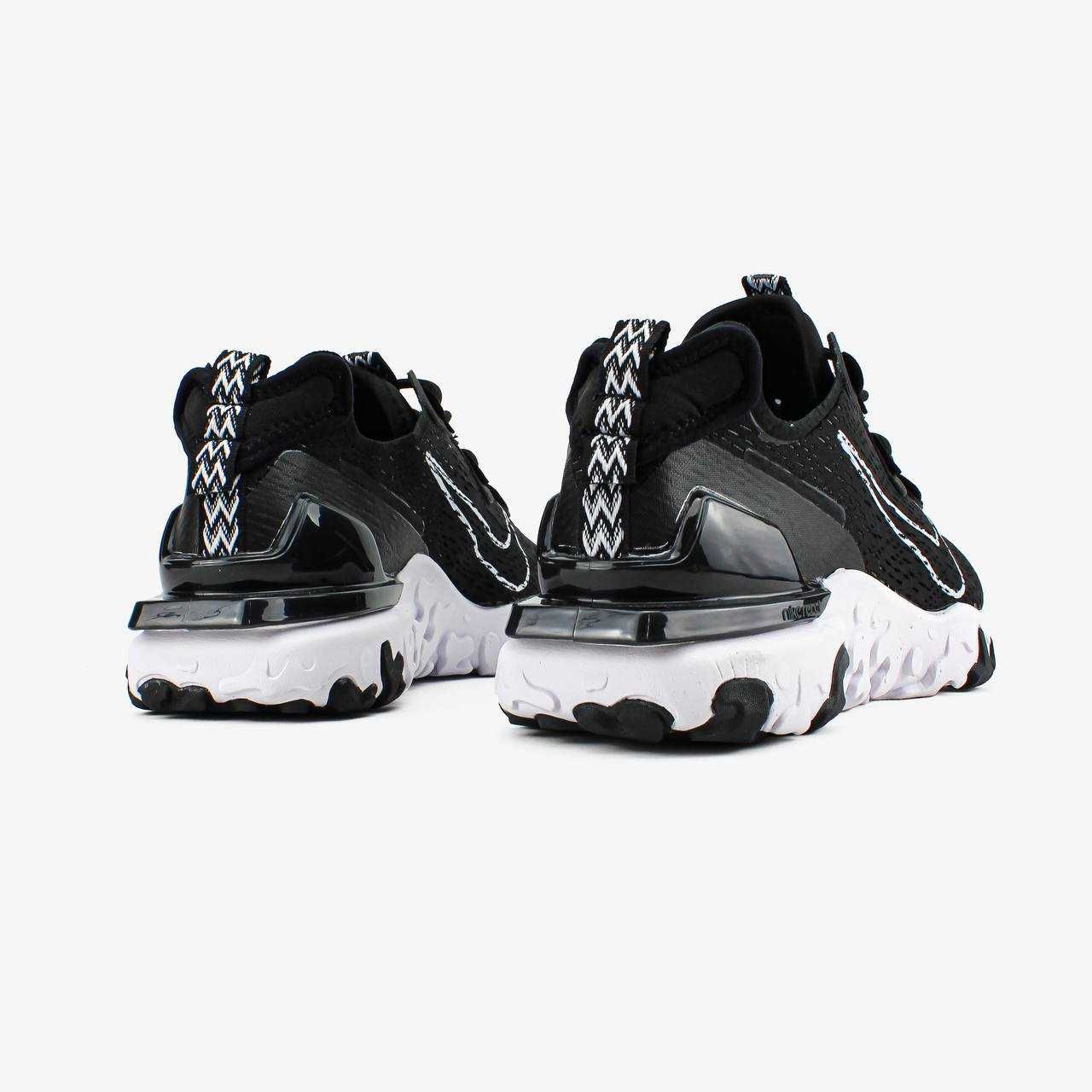 Мужские черные кроссовки Nike React Vision Black кросівки найк реакт