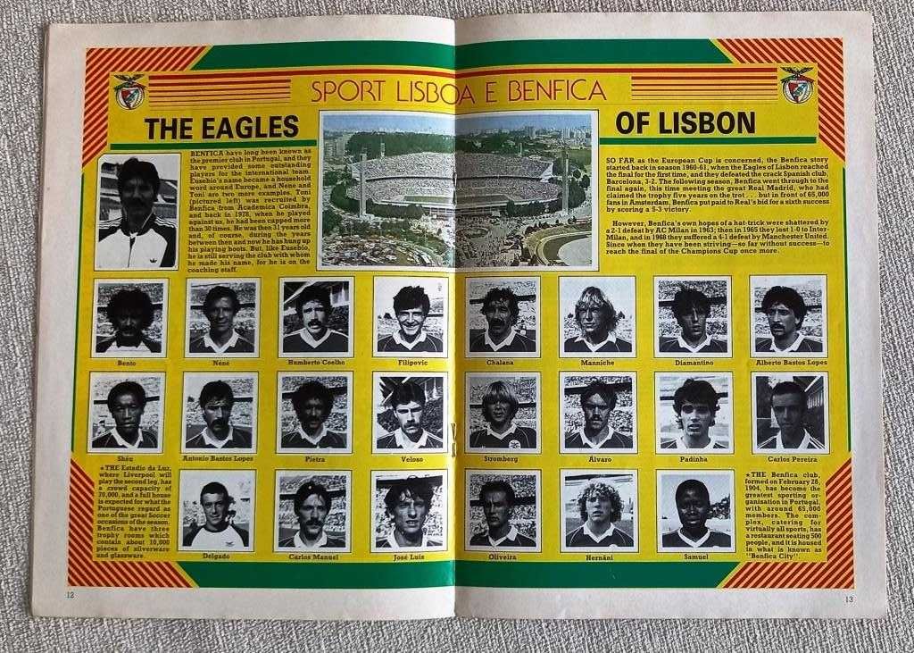 Revista Oficial Liverpool – Especial Liverpool-Benfica - 1984