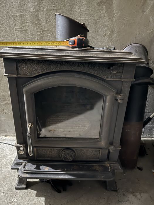 Sorzedam duży piec żeliwny kominkowy, koza, kominek