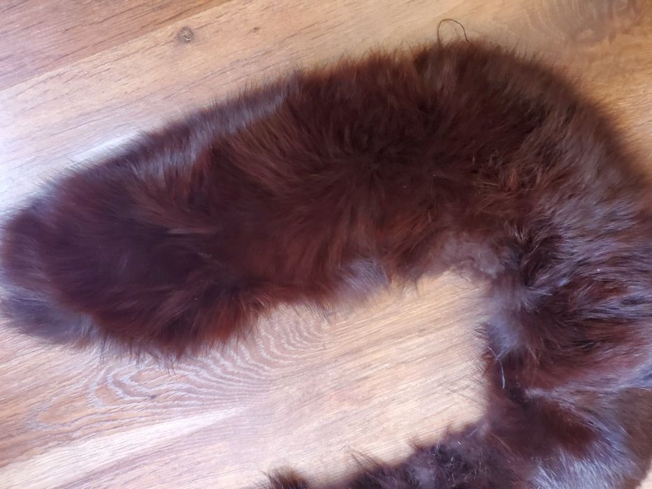 Futro z lisa oryginalne kołnierz