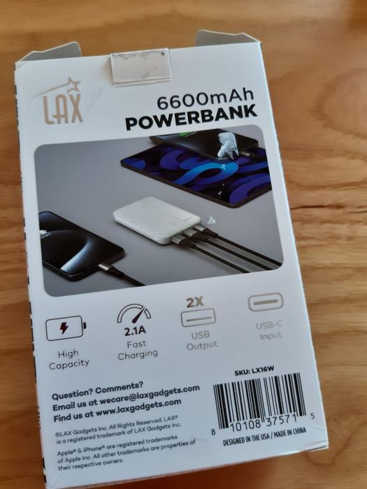 Nowy powerbank 6000 mAh