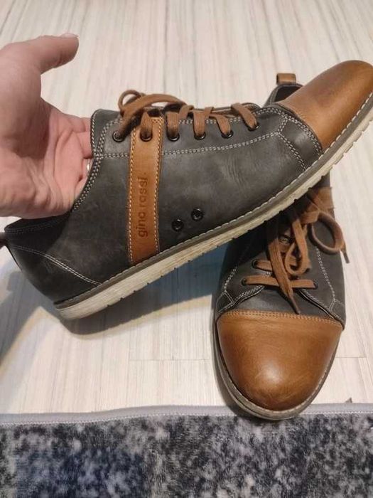 skórzane buty męskie rozm. 42 firmy Gino Rossi