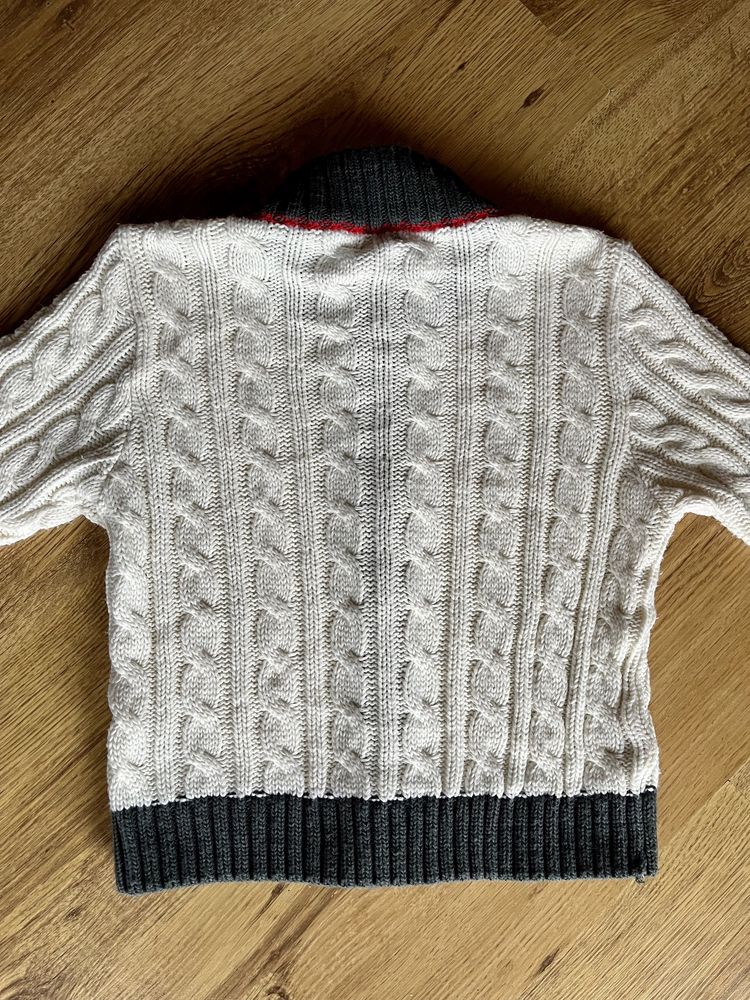 Sweter chłopięcy rozpinany r. 116