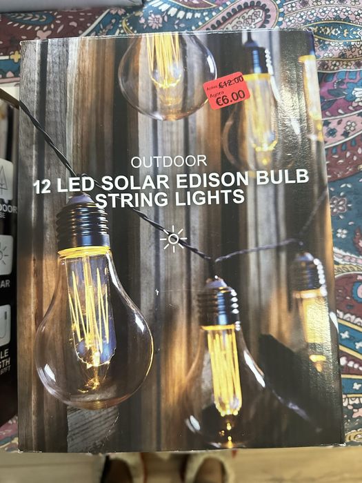 Grinalda Luzes Solares - 5 embalagens