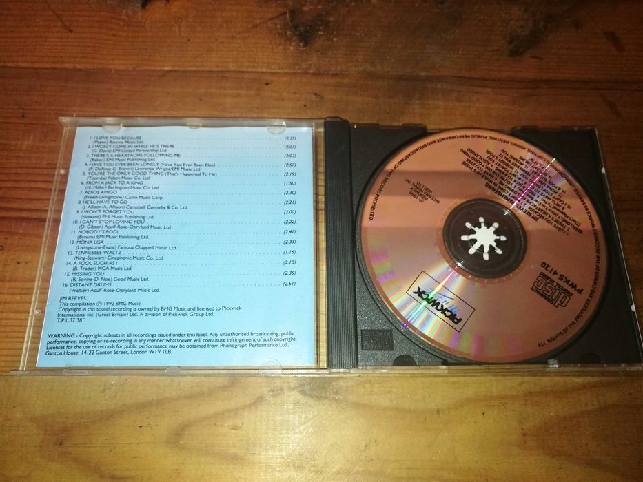 JIM REEVES - Remembering - 20 Greatest Love Songs 	CD