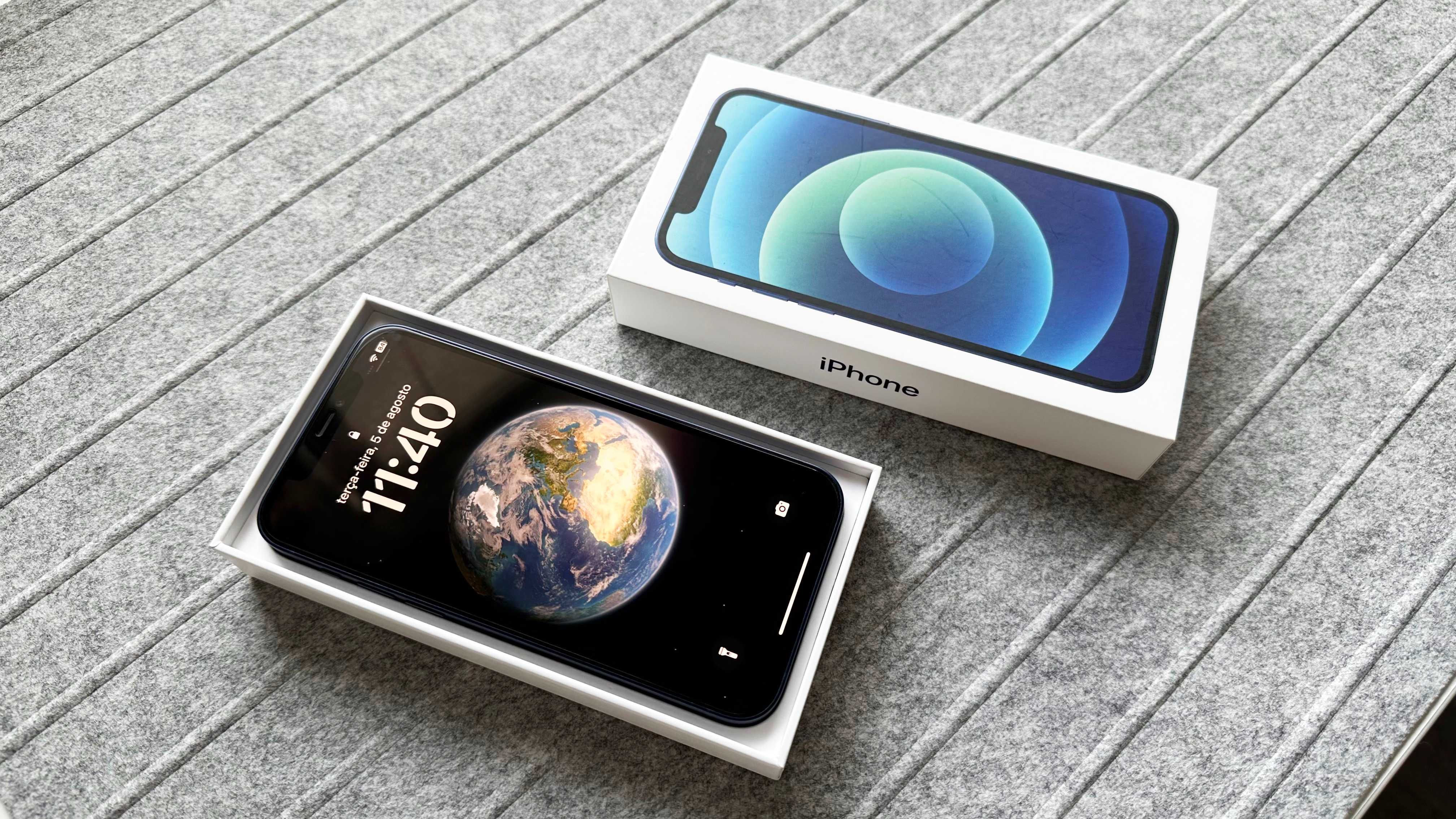 iPhone 12 | 64GB | Azul Escuro | Sem um único risco!